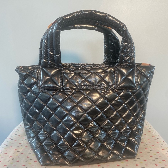 MZ Wallace Handbags - MZ Wallace Mini Metro Tote Deluxe in Anthracite